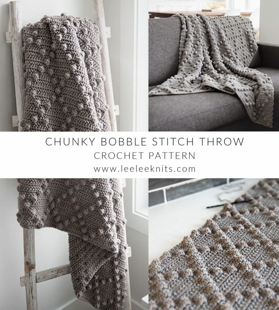 Crochet Bobble Blanket Pattern With Video Tutorial Leelee Knits