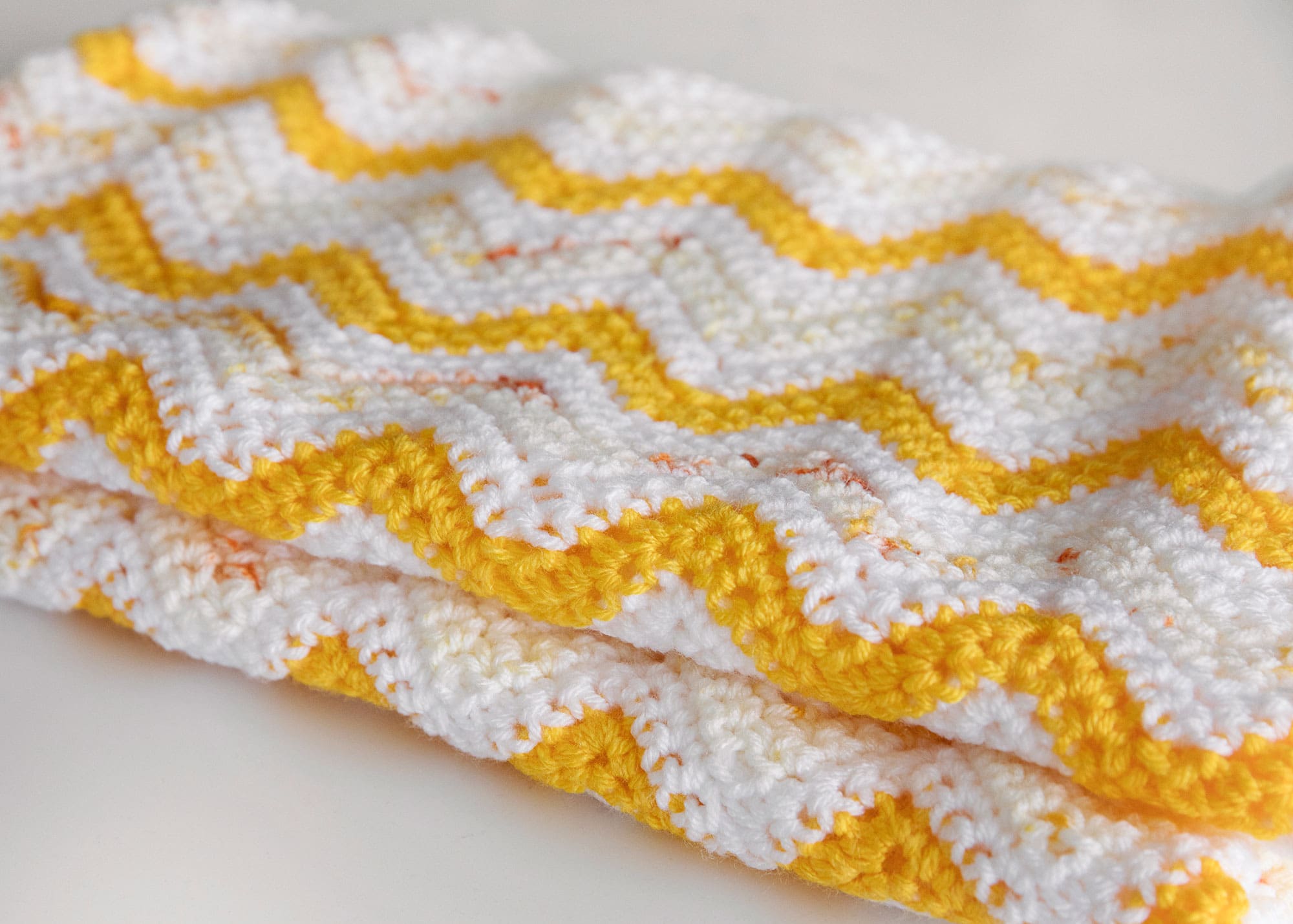 A Simple Crochet Chevron Baby Blanket Pattern Leelee Knits