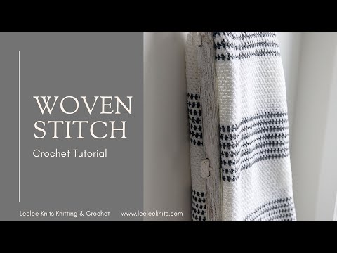 Crochet Moss Stitch (Woven Stitch) Tutorial For Beginners