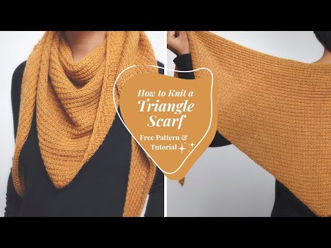 How to Knit a Triangle Scarf