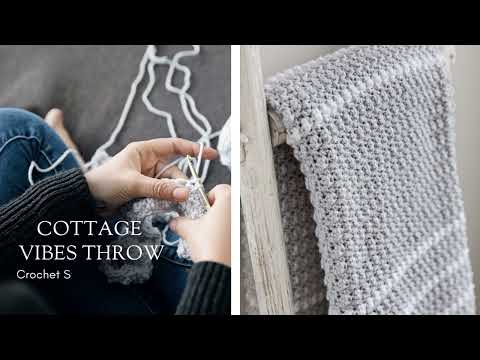 Crochet Blanket Stitch Tutorial Cottage Vibes Throw