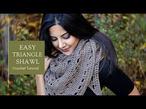 How to Crochet a Triangle Shawl