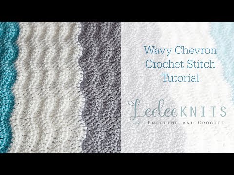 Wavy Chevron Crochet Stitch Tutorial