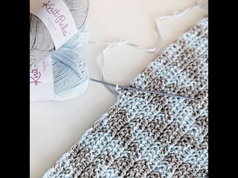 Herringbone Half Double Crochet With Two Colors