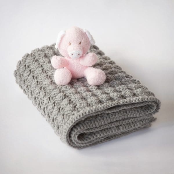 Free Baby Blanket Crochet Pattern - Beginner Friendly - Leelee Knits