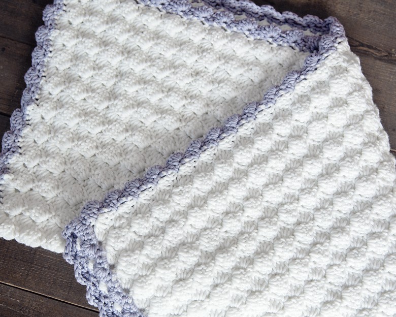 crochet shell stitch baby blanket