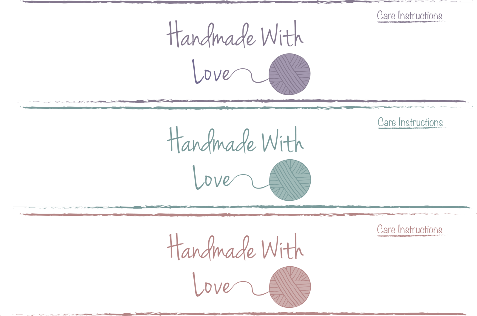Handmade With Love Labels