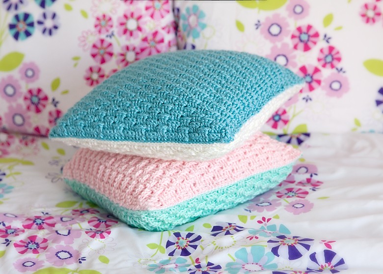 Sliding Doors Throw Pillow PDF Crochet Pattern — Two of Wands