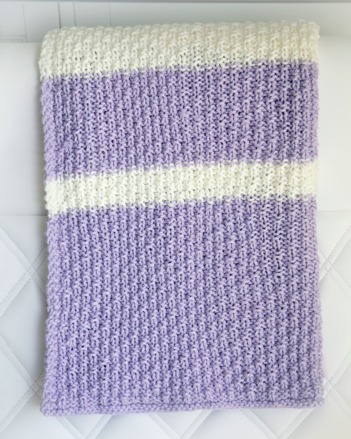 Easy Knit Baby Blanket Pattern - Leelee Knits