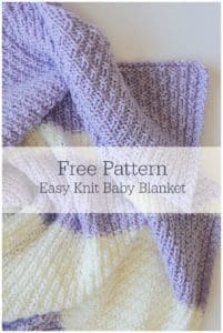 Easy Knit Baby Blanket Pattern - Leelee Knits