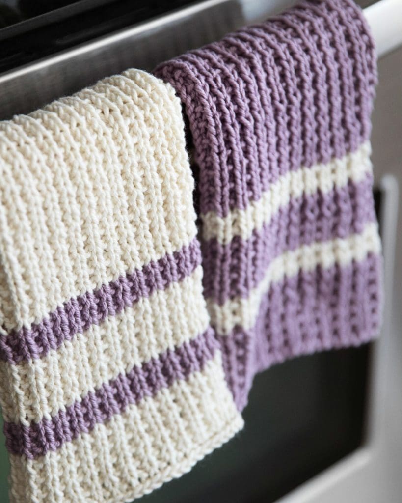 Modern Kitchen Dish Towel Knitting Pattern – Leelee Knits