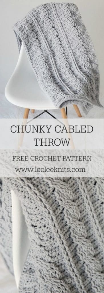 Cable Crochet Blanket - A Timeless Pattern - Leelee Knits