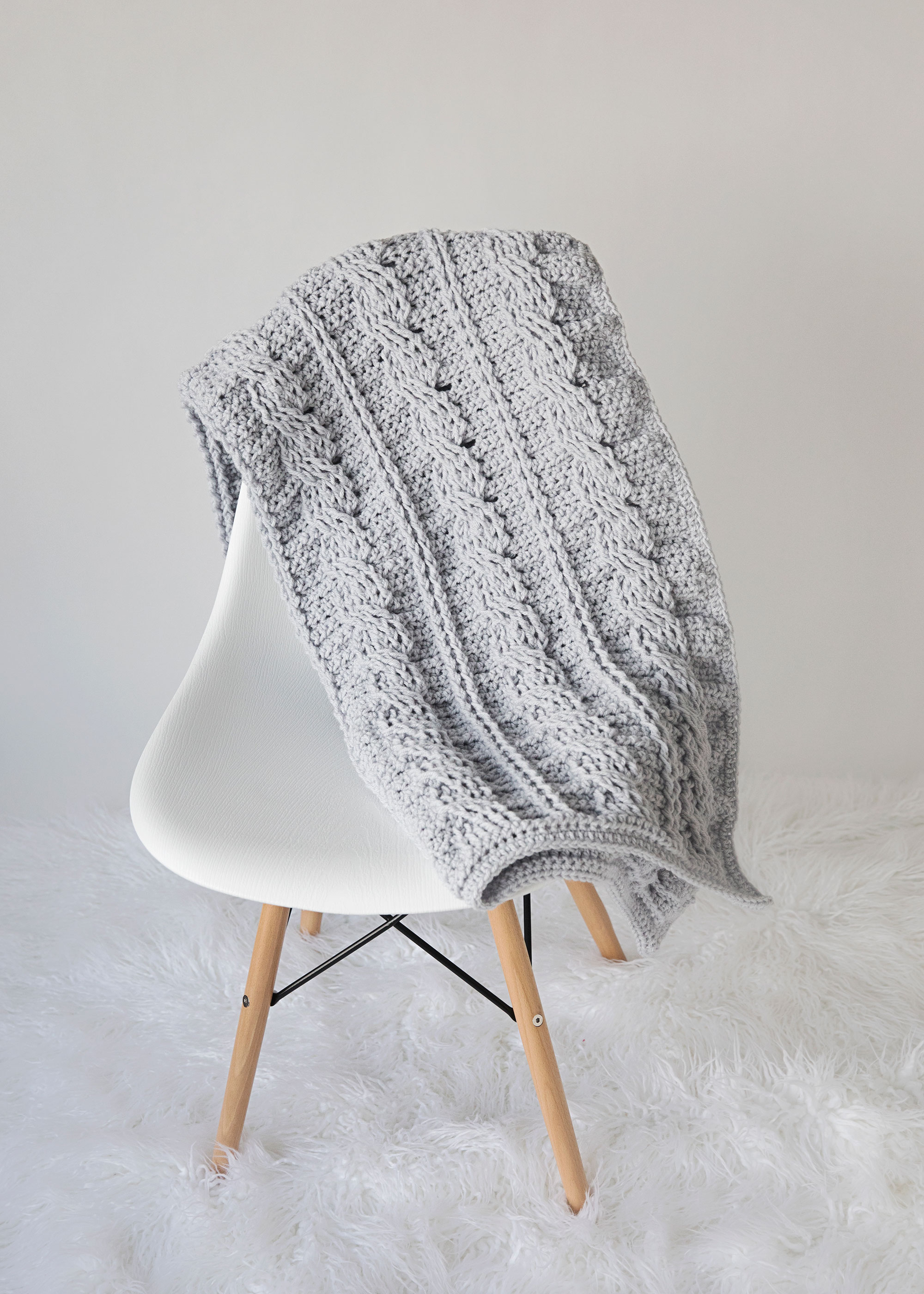 Cable Crochet Blanket