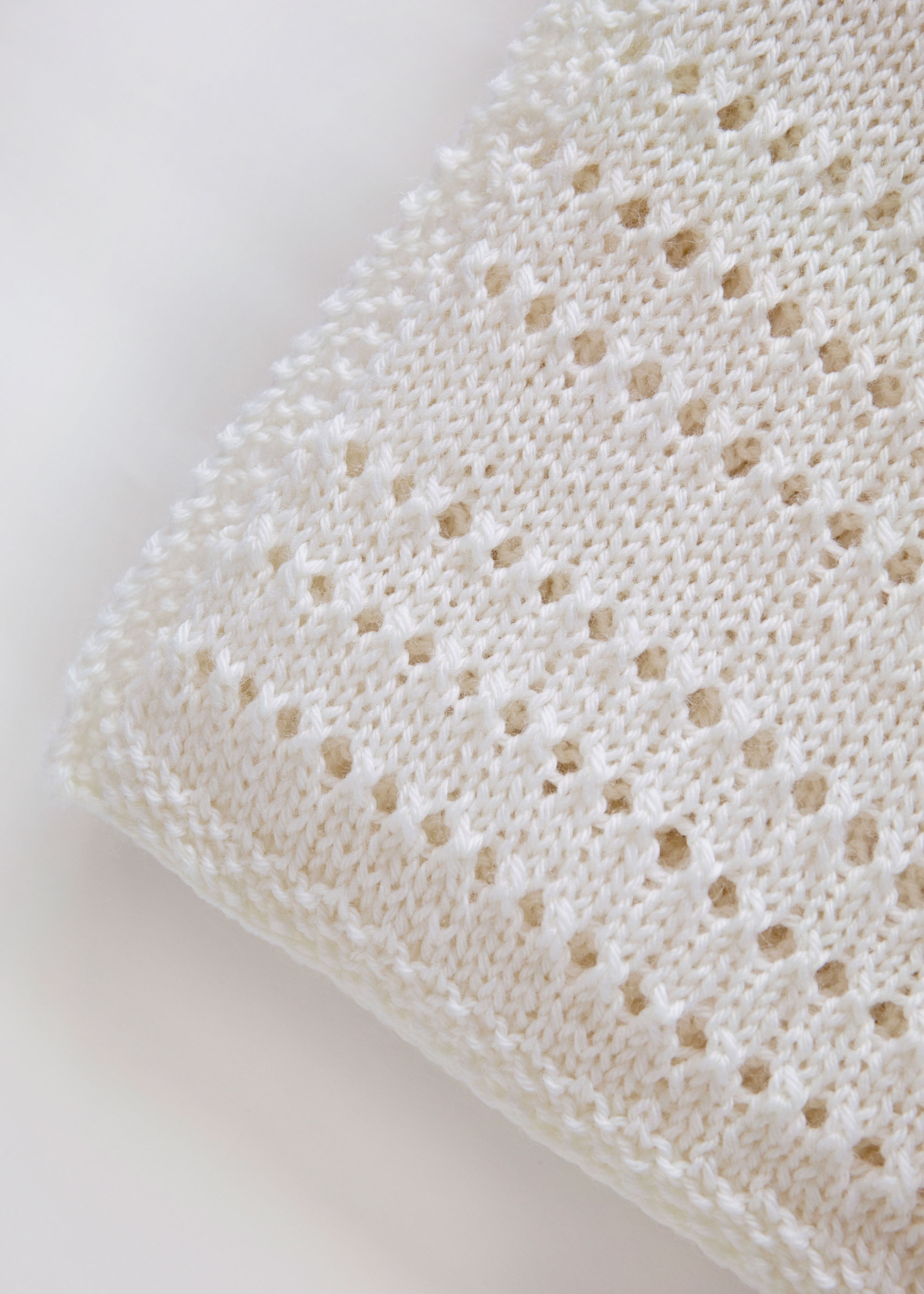 Eyelet Baby Blanket Knitting Pattern - Leelee Knits