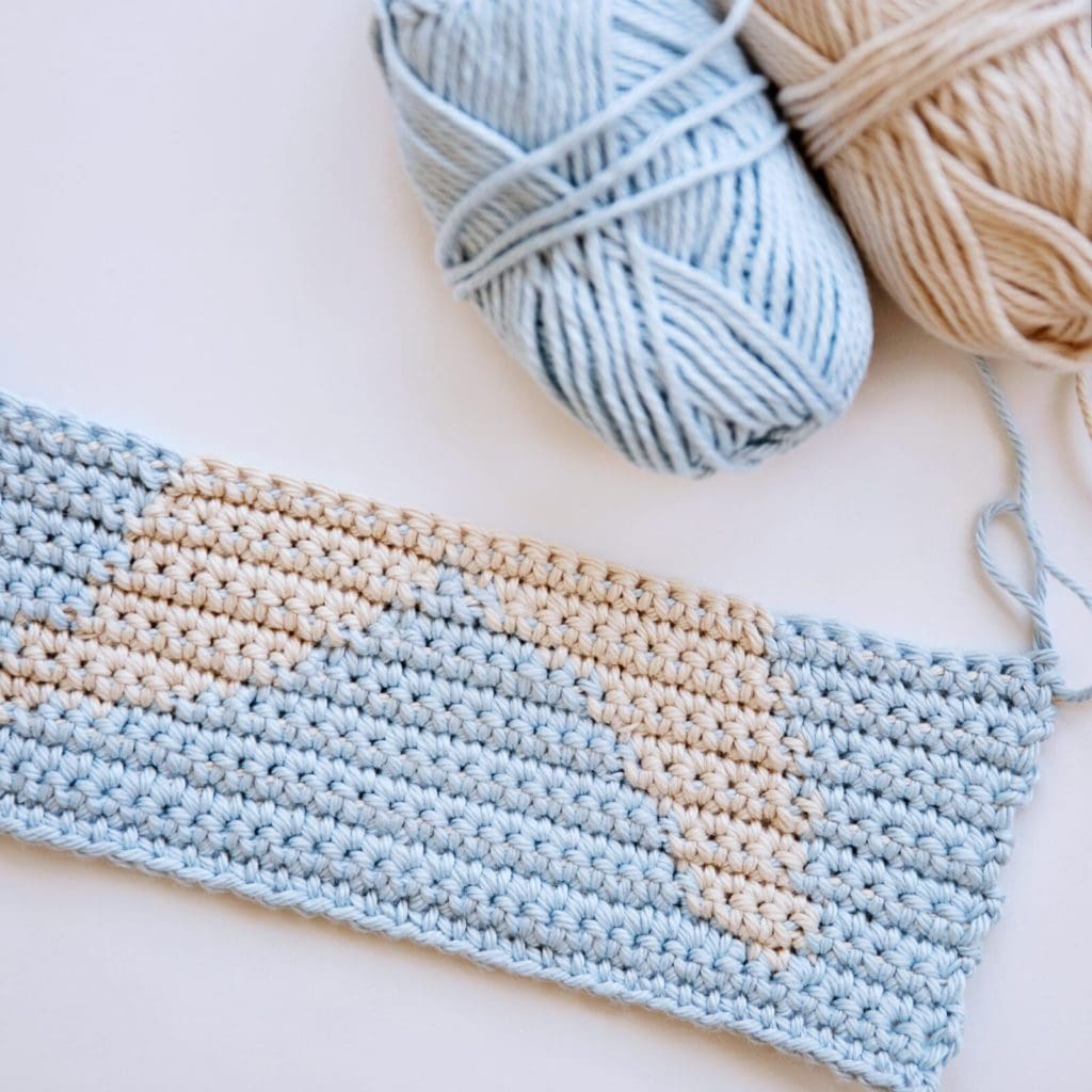 Cloudburst Striped Crochet Baby Blanket Pattern - Leelee Knits