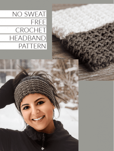 No Sweat Free Crochet Headband Pattern - Leelee Knits