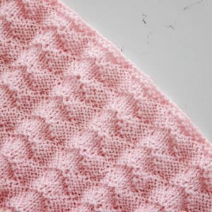 Diamond Knitting Pattern - Diamonds & Purls Baby Blanket - Leelee Knits