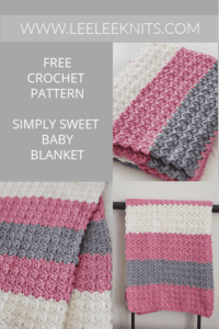 Simple Crochet Baby Blanket - Leelee Knits