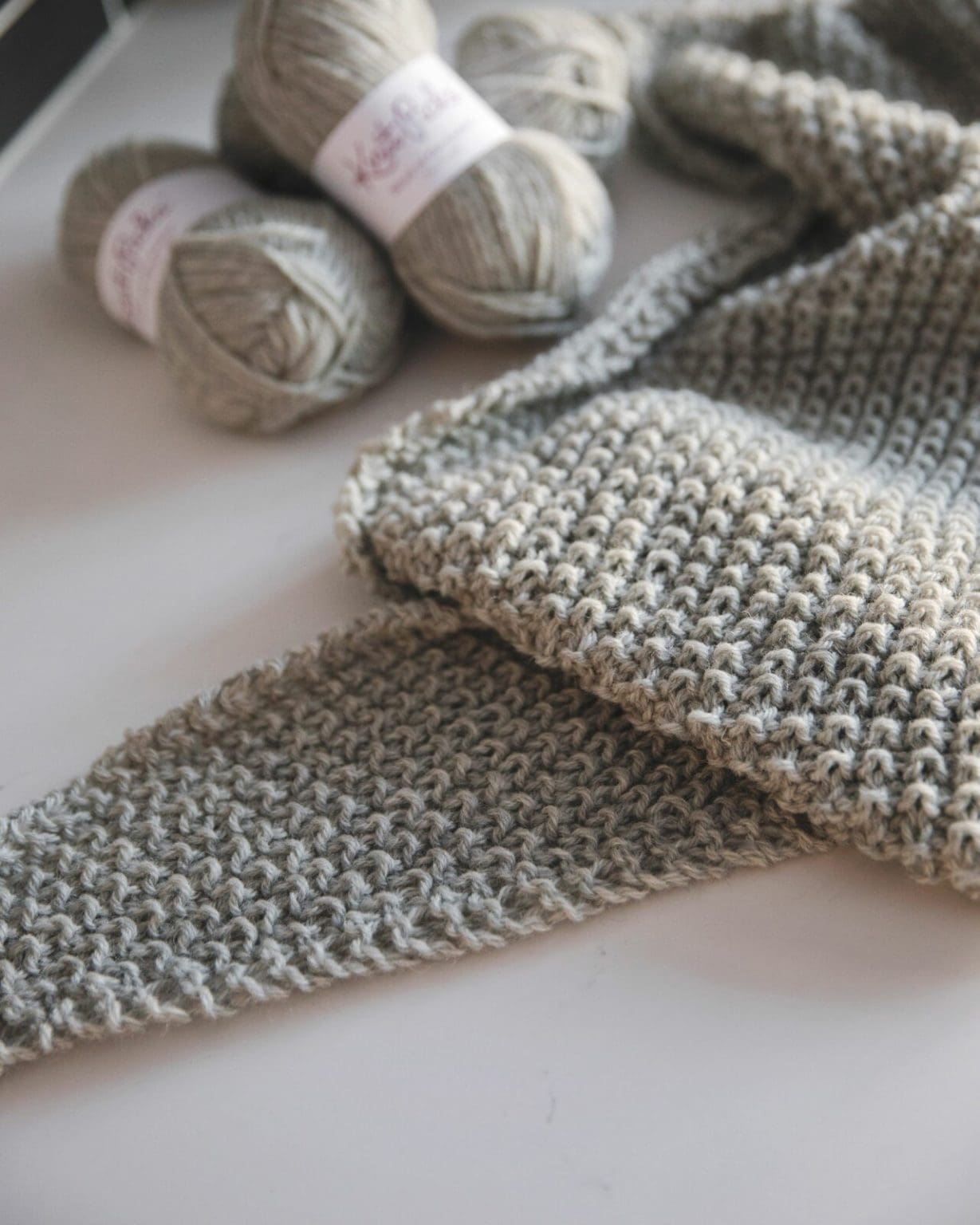 Classic Knit Blanket Scarf Leelee Knits