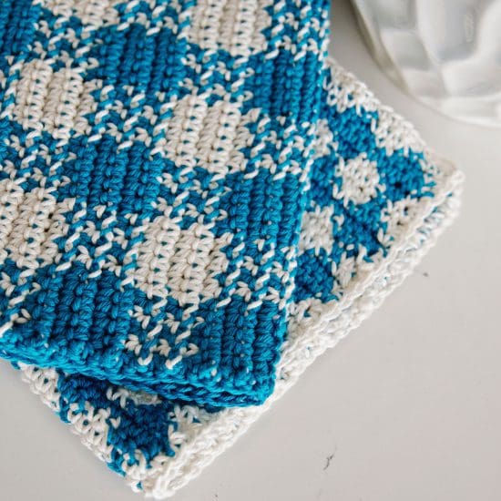 Modern Country Kitchen Towels Crochet Pattern - Leelee Knits