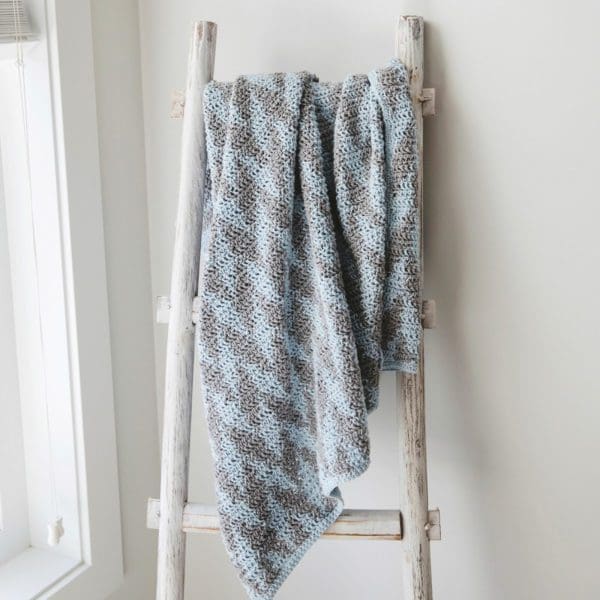 Cloudburst Striped Crochet Baby Blanket Pattern - Leelee Knits