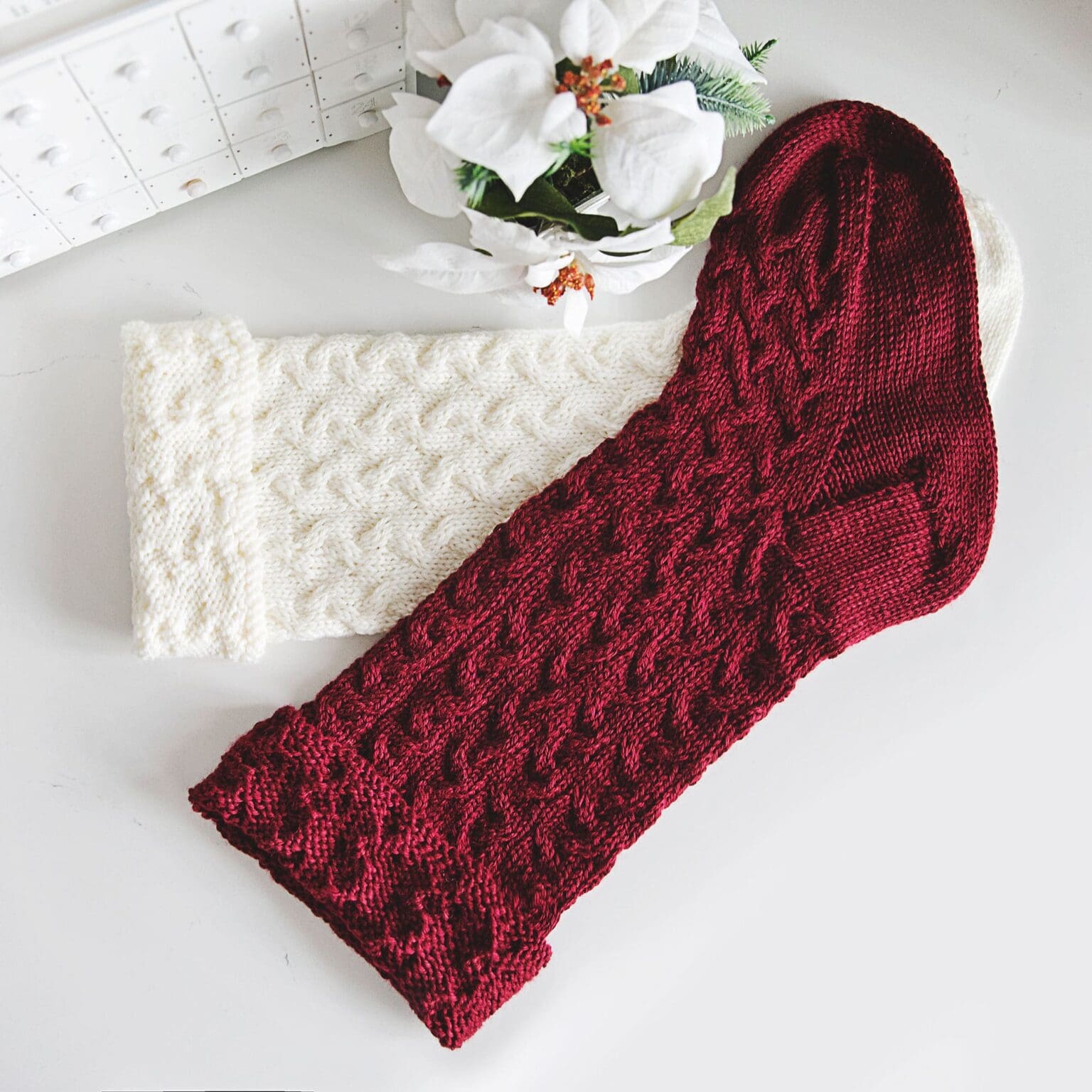 Cable Knit Scarf Pattern with Braided Cables - Leelee Knits