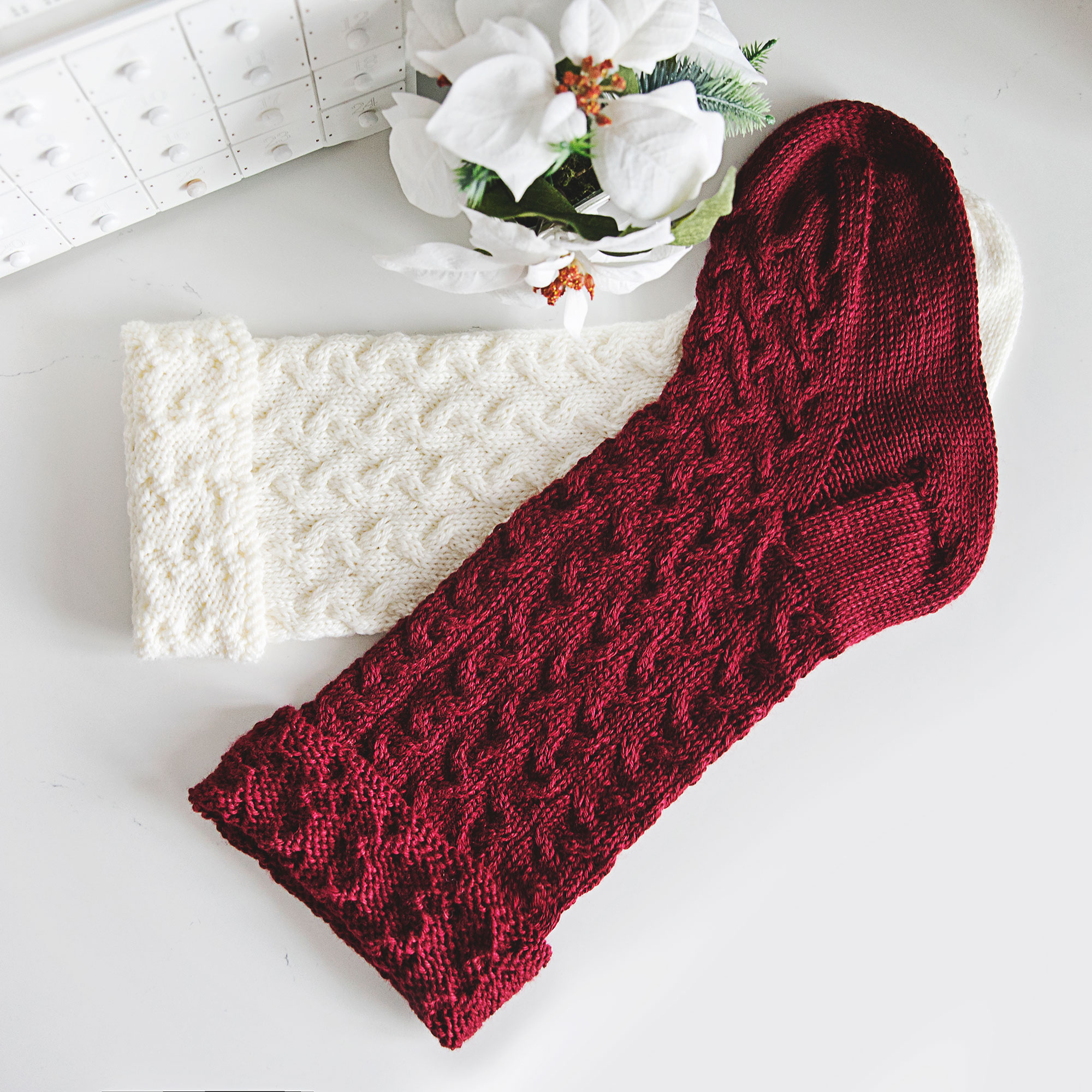 Christmas Stocking Knitting Pattern - Leelee Knits