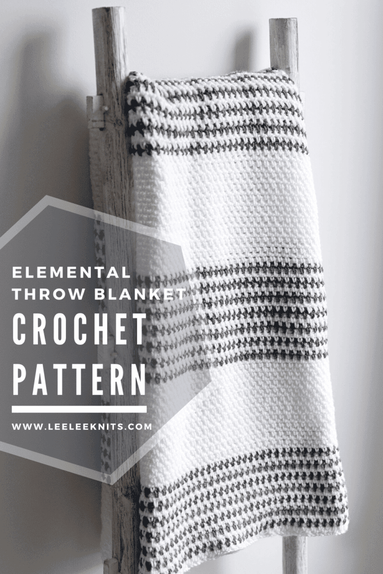 Crochet Moss Stitch Blanket Pattern Leelee Knits