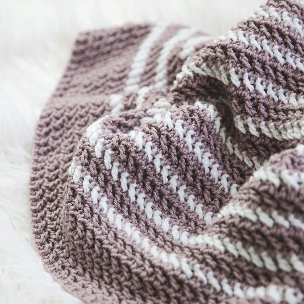 Crochet Chunky Tweeds Blanket Pattern, BEGINNER