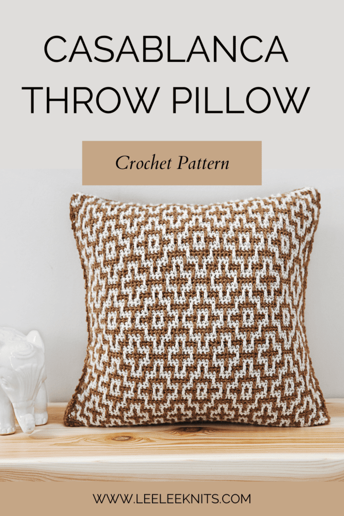 Crochet Cabled Throw Pillow Pattern - Leelee Knits