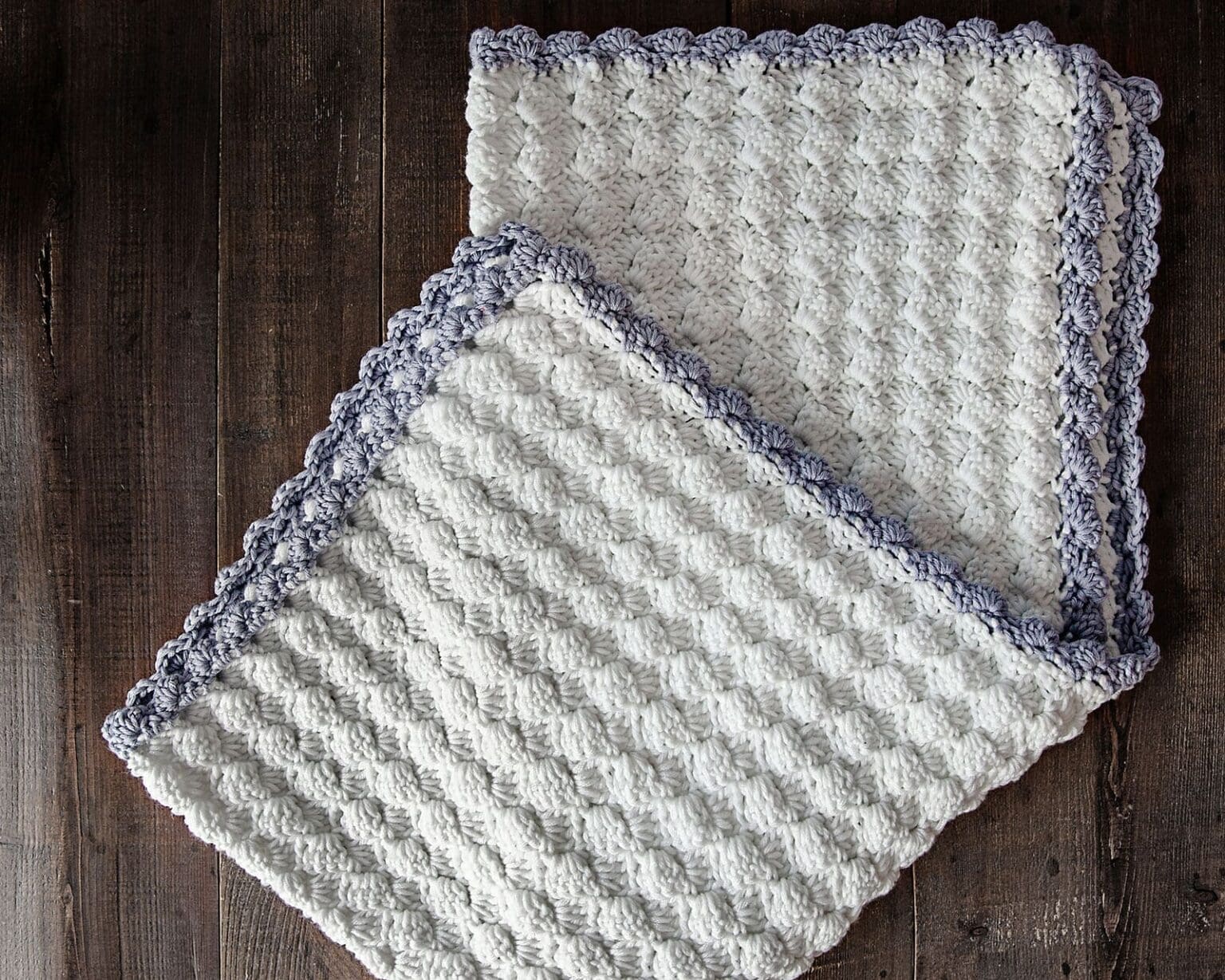 Crochet Shell Stitch Baby Blanket Pattern Leelee Knits