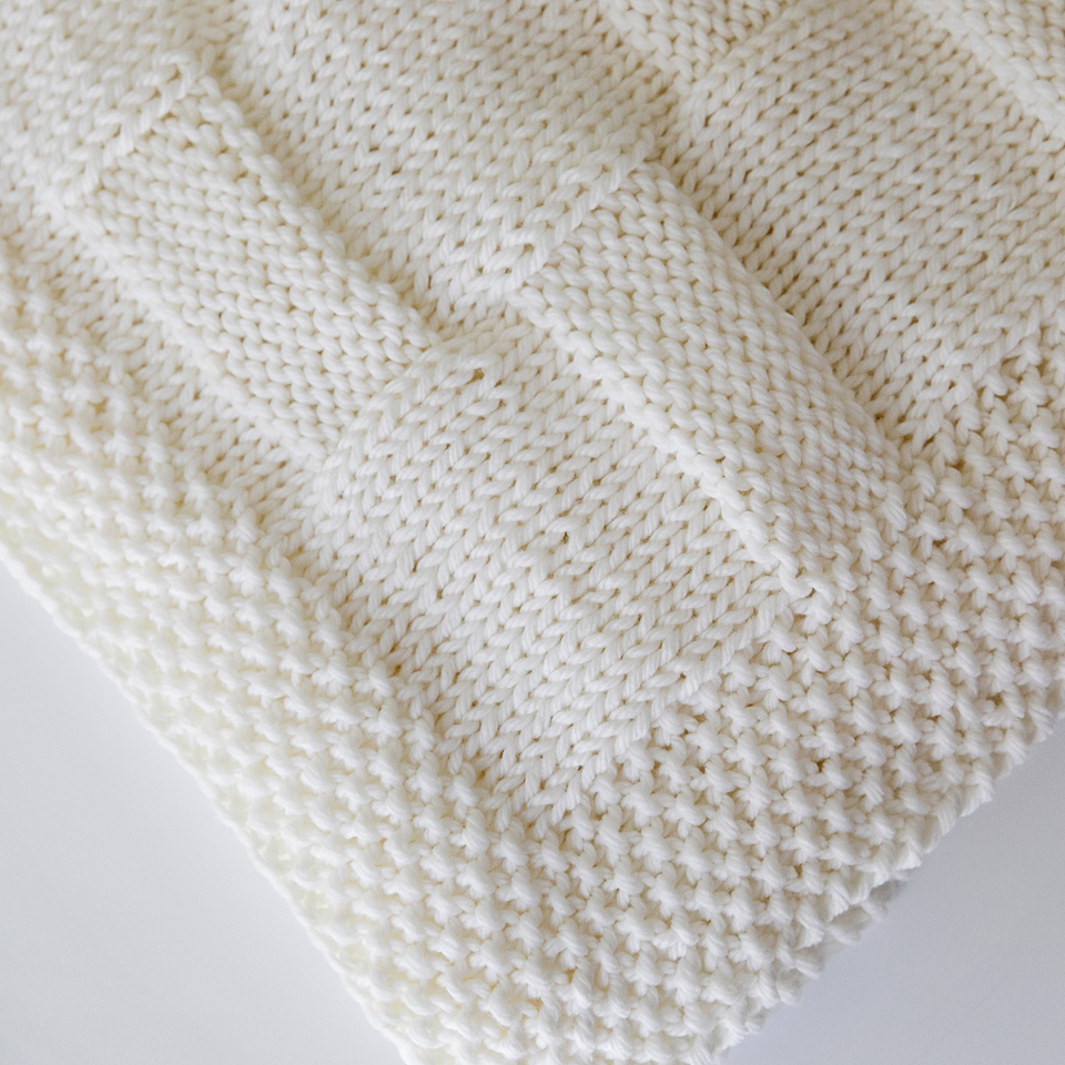 Basketweave Baby Blanket - Knitting Pattern - Leelee Knits