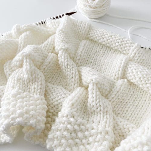 Loom Knit ePattern: Double Diamonds Baby Blanket