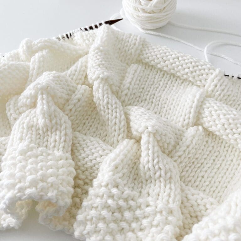 A Modern Baby Blanket Knitting Pattern Leelee Knits