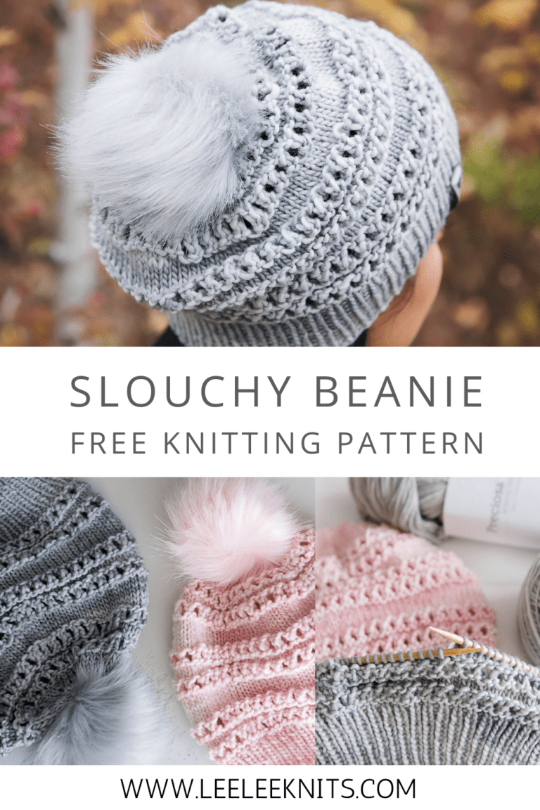 Free Slouchy Knit Hat Pattern - Leelee Knits