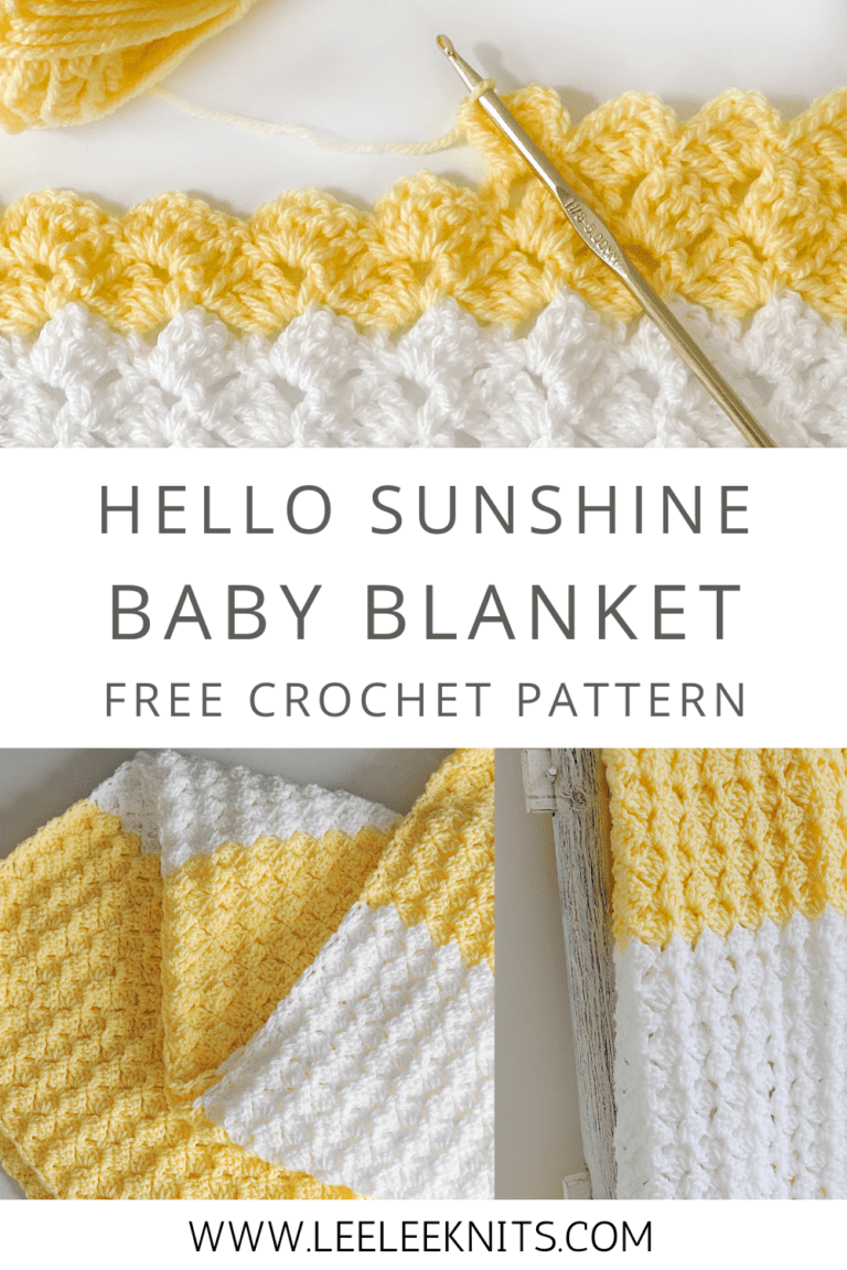 Easy Beginner Crochet Baby Blanket - Leelee Knits