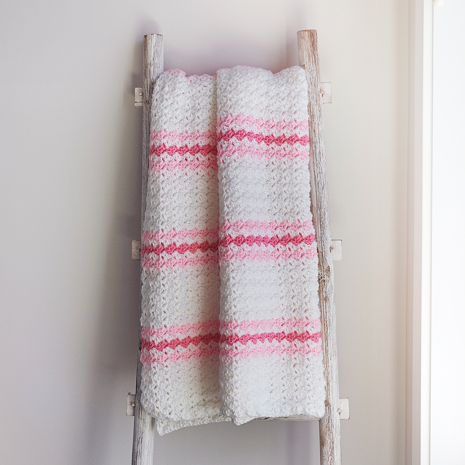 Beginner Friendly Striped Crochet Blanket Pattern
