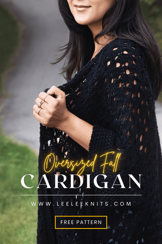 Oversized Cardigan Knitting Pattern