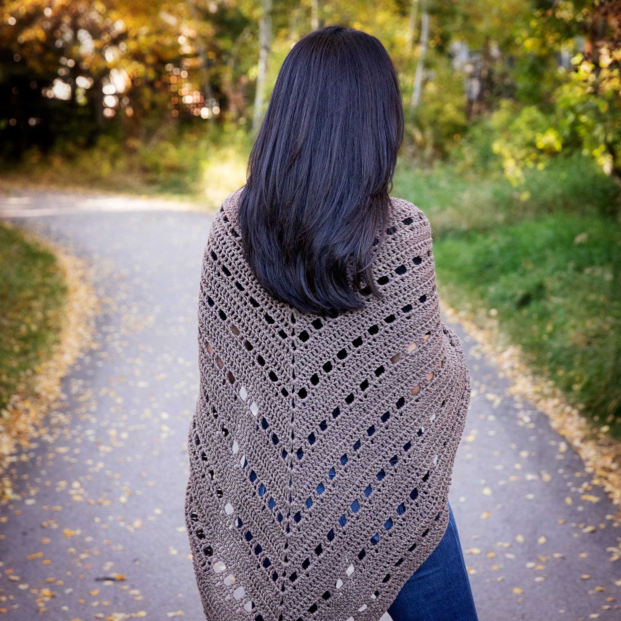 Easy Triangle Shawl Crochet Pattern Leelee Knits