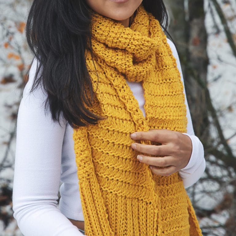 October Knit Scarf Pattern - Leelee Knits