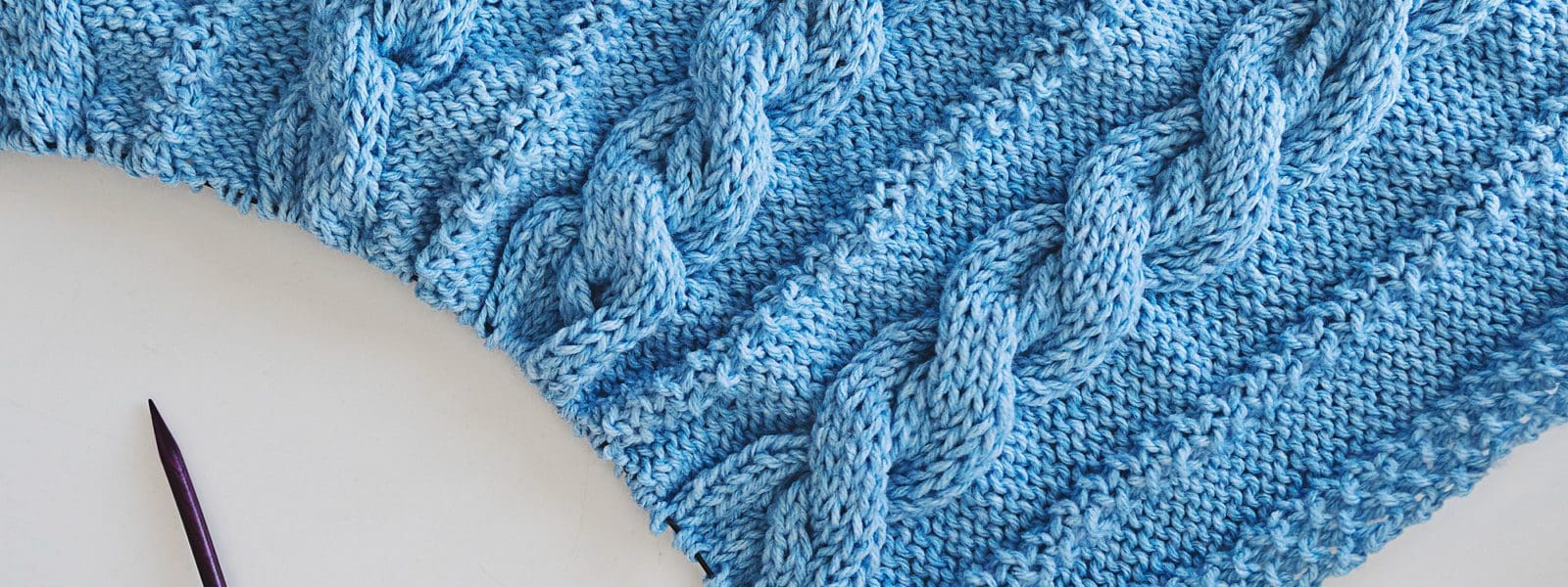 Cuddly Cable Knit Baby Blanket Pattern