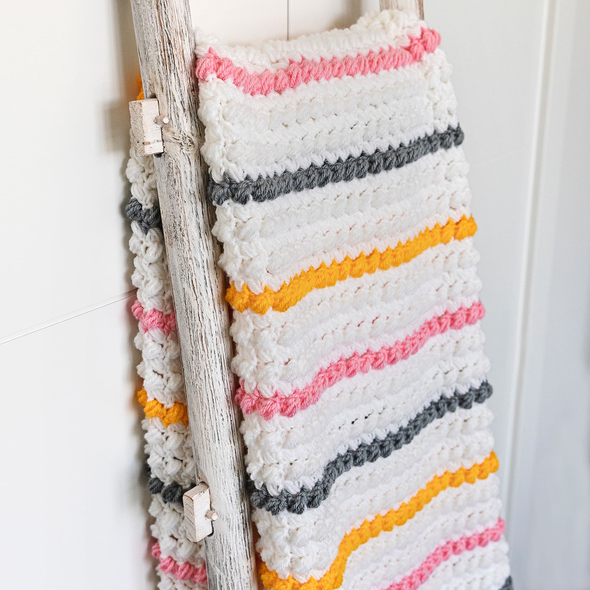 Colourful Striped Crochet Blanket Pattern Leelee Knits