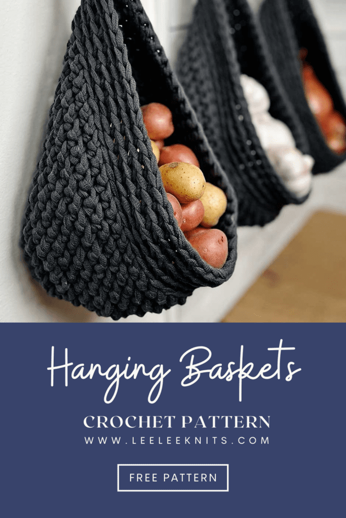 crochet hanging baskets pinterest