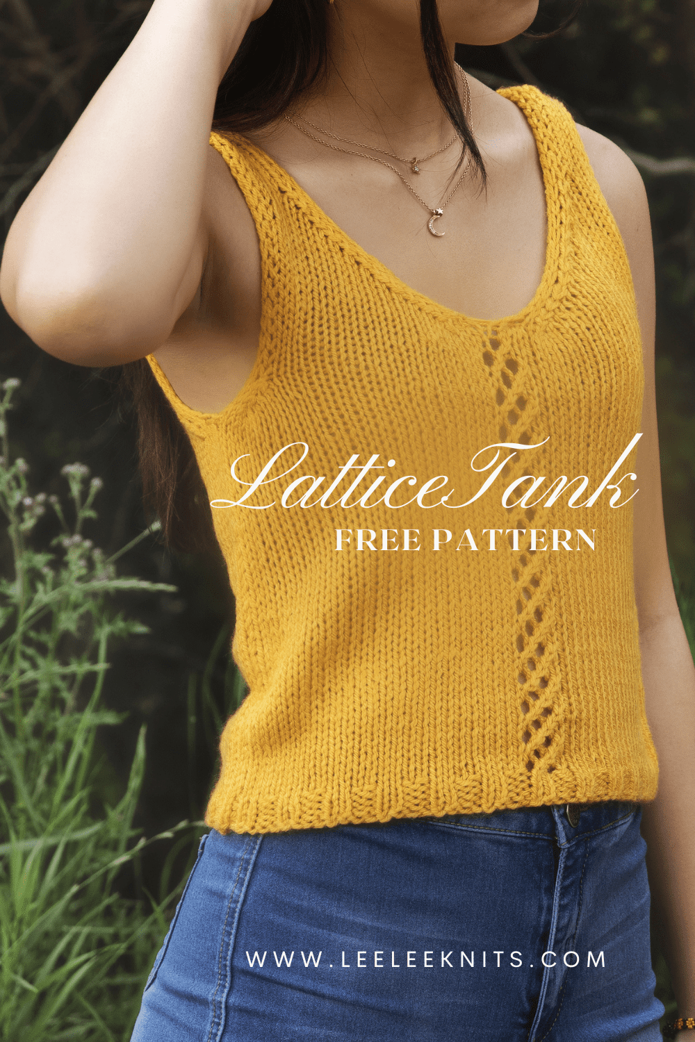 Lattice Tank Top Knitting Pattern Leelee Knits