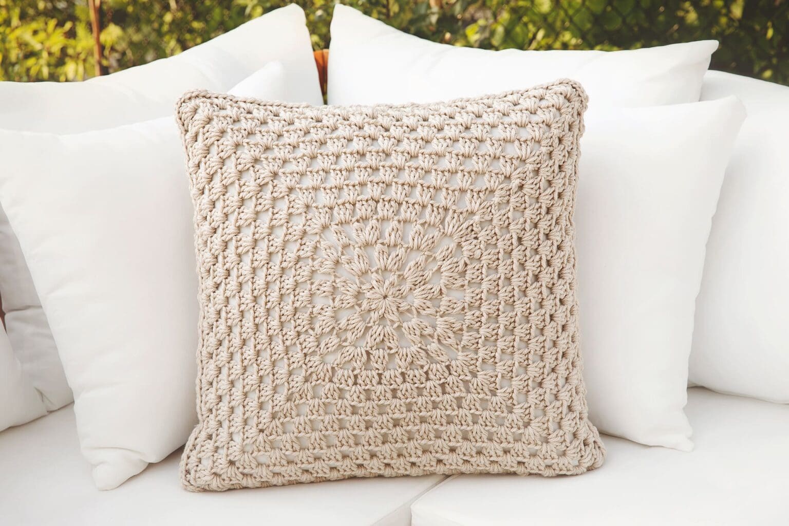 Boho Throw Pillow Crochet Pattern Leelee Knits