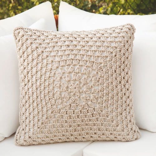 Sliding Doors Throw Pillow PDF Crochet Pattern — Two of Wands