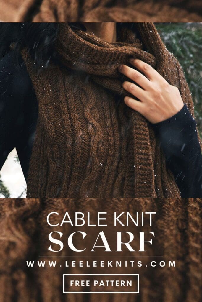 Cable Knit Scarf Pattern pinterest