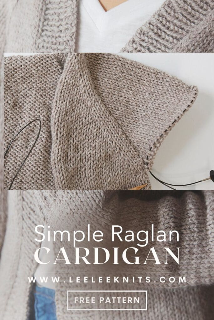 Shawl Collar Cardigan Free Knitting Pattern + Tutorial